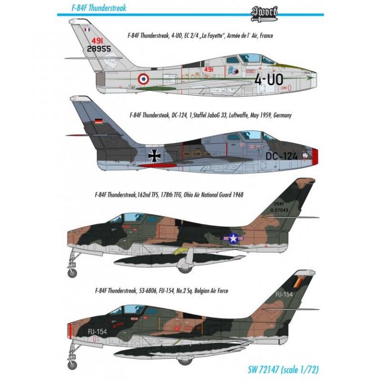 F-84F Thunderstreak 1:72 Sword