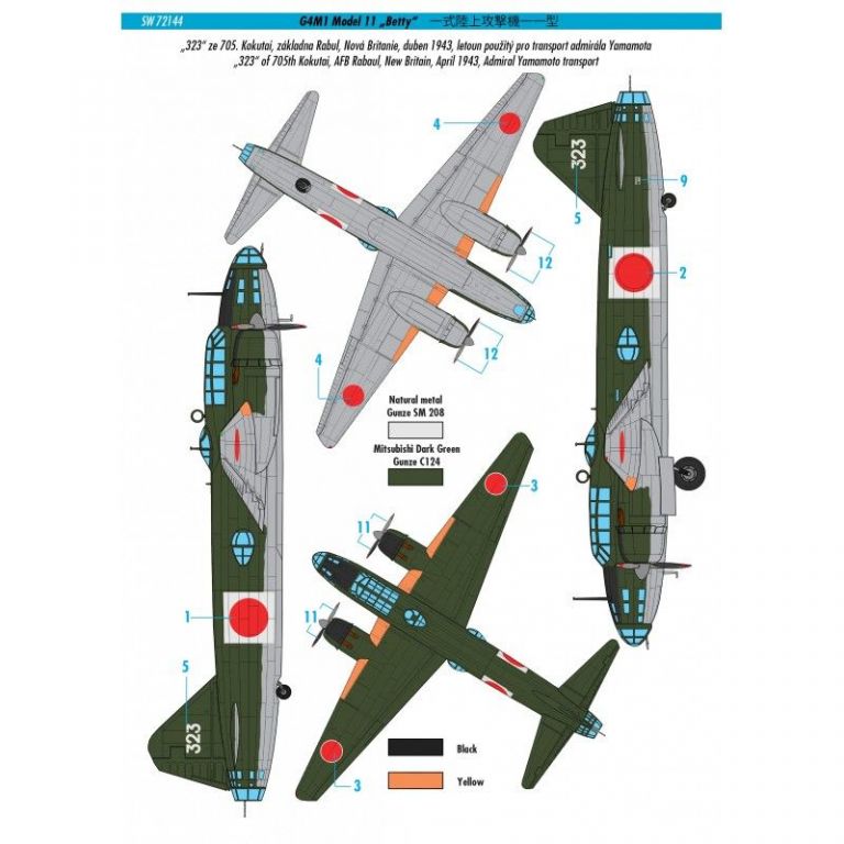 G4M1 Model 11 Betty 1:72