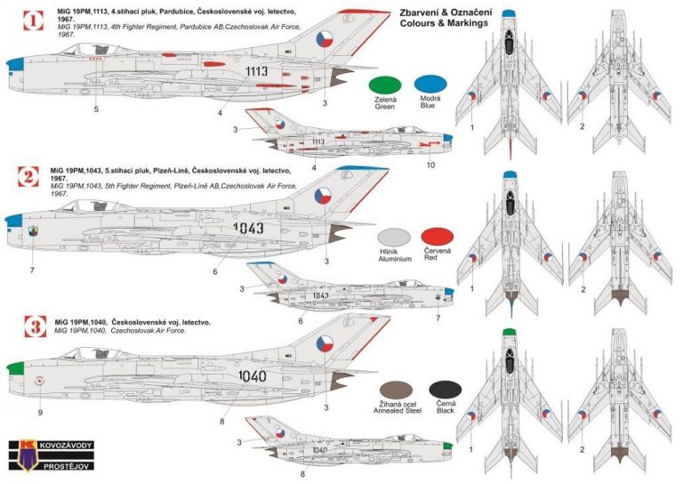 MiG-19PM „Czechoslovak AF"