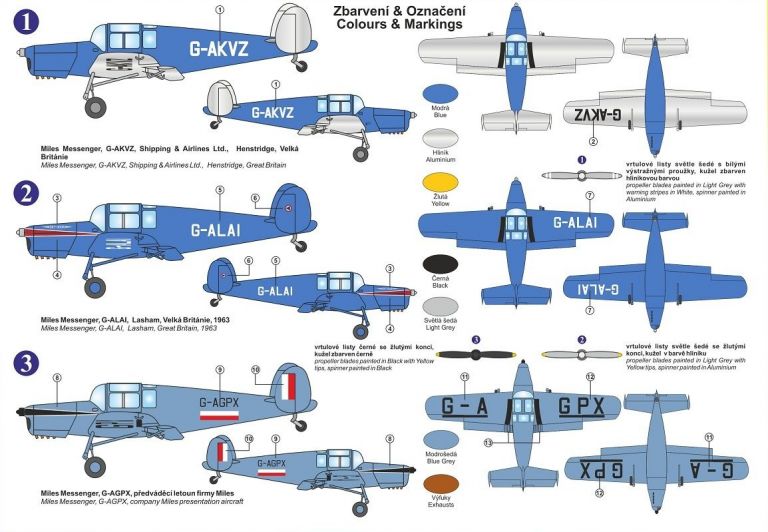 Miles M.38 Messenger 'in civil services" KP Model