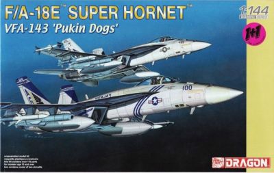 Boeing F/A-18E Super Hornet VFA-143 'Pukin Dogs' 1:144 Dragon