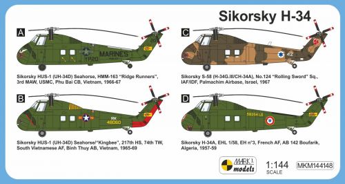 Sikorsky H-34 In Combat Mark I Models