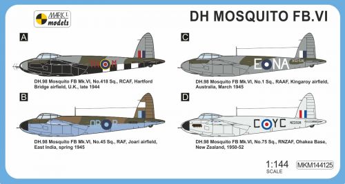 DH Mosquito FB.VI Commonwealth Service Mark I Models