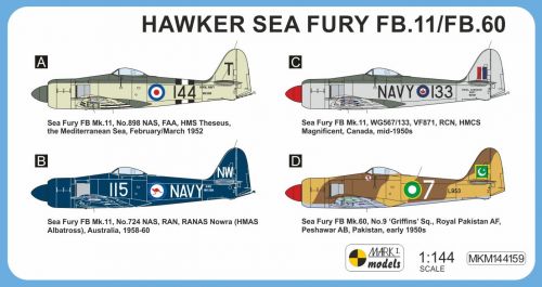Hawker Sea Fury FB.11 ‘Commonwealth Service' Mark I Models