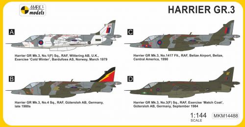 Harrier GR.3 "Laser Nose" Mark I Models