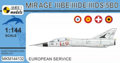 Mirage IIIBE/DE/DS/5BD Two-seater 1:144 Mark I Models