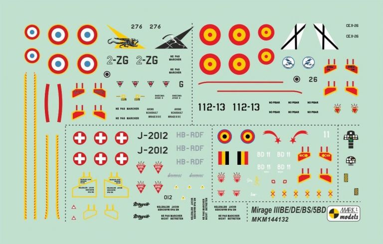 Mirage IIIBE/DE/DS/5BD Two-seater 1:144