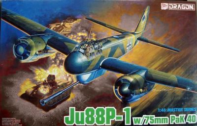 Ju88P-1 w/75mm PaK 40 1:48 scale Dragon