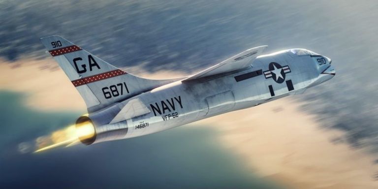 RF-8A Photo-Recon Crusader over Cuba