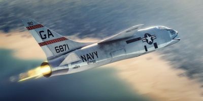RF-8A Photo-Recon Crusader over Cuba Sword