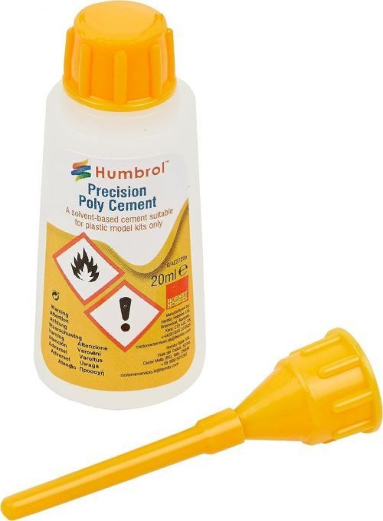 Precision polystirene Dispenser - Plastic Clear Cement - 20ml