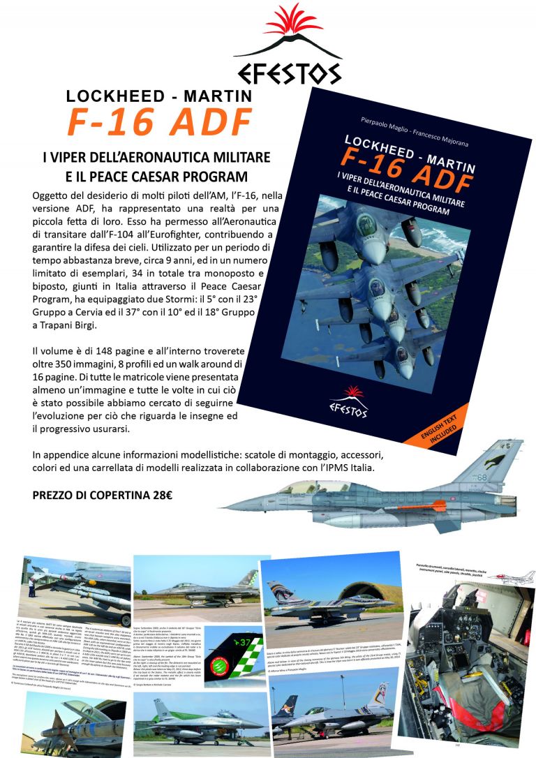 F-16 ADF: I Viper dell'Aeronautica Militare ed il Peace Cesar Program