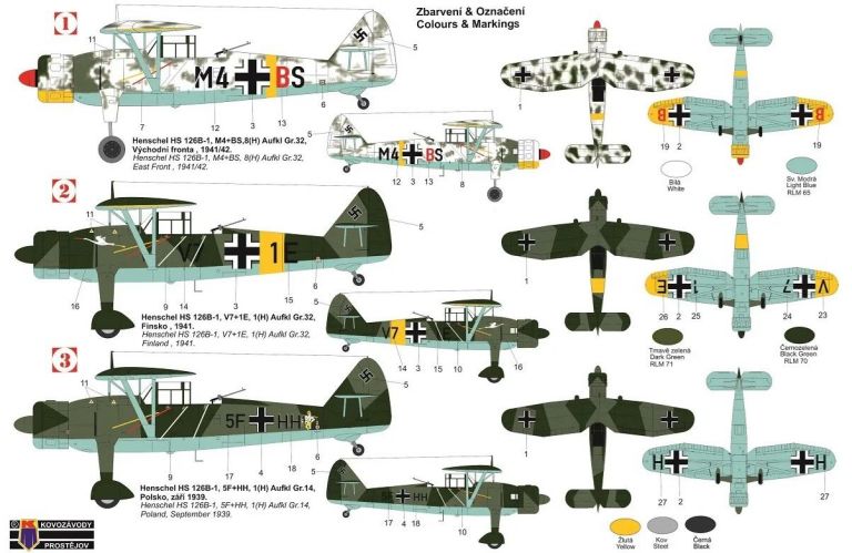 Henschel Hs 126B-1 "Luftwaffe" KP Models