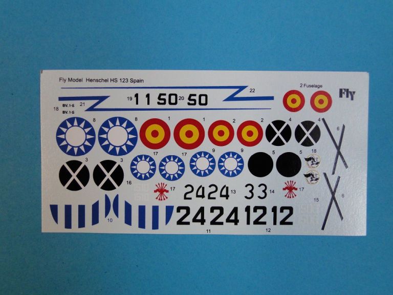 Henschel Hs 123 A in Spain and China service FLY