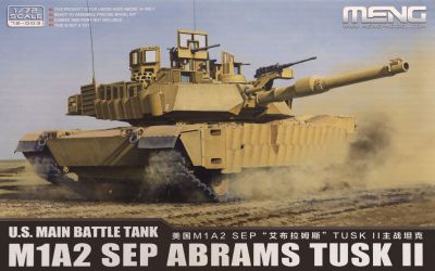 U.S. Main Battle Tank M1A2 SEP ABRAMS TUSK II Meng Model