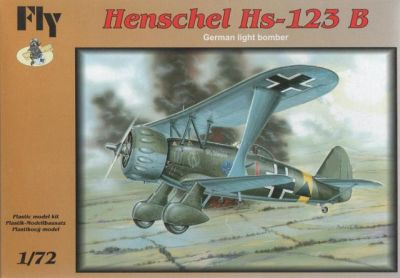 Henschel Hs-123 B German light bomber FLY