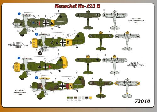 Henschel Hs-123 B German light bomber FLY