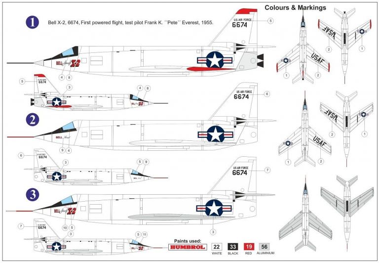 Bell X-2 "Starbuster" 6674 AZ Model