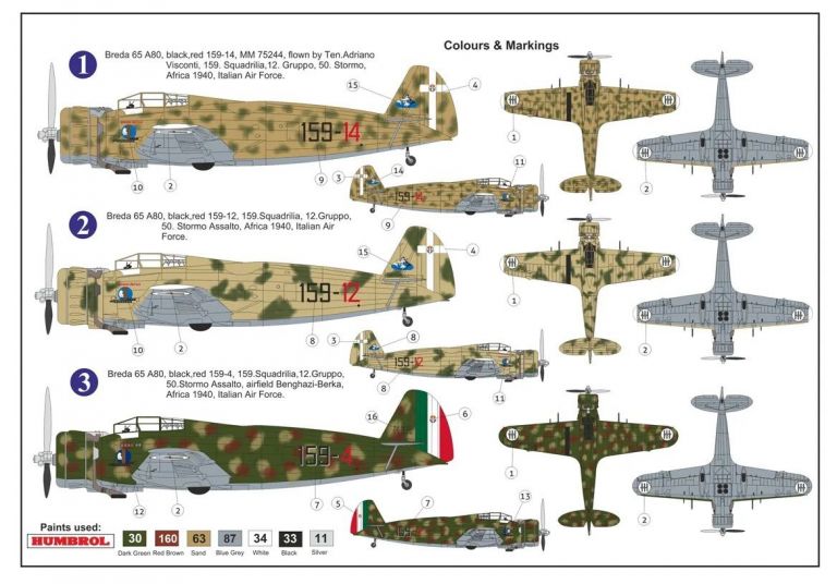 Breda Ba-65A-80 'Nibbio' In Italian Service AZ Model