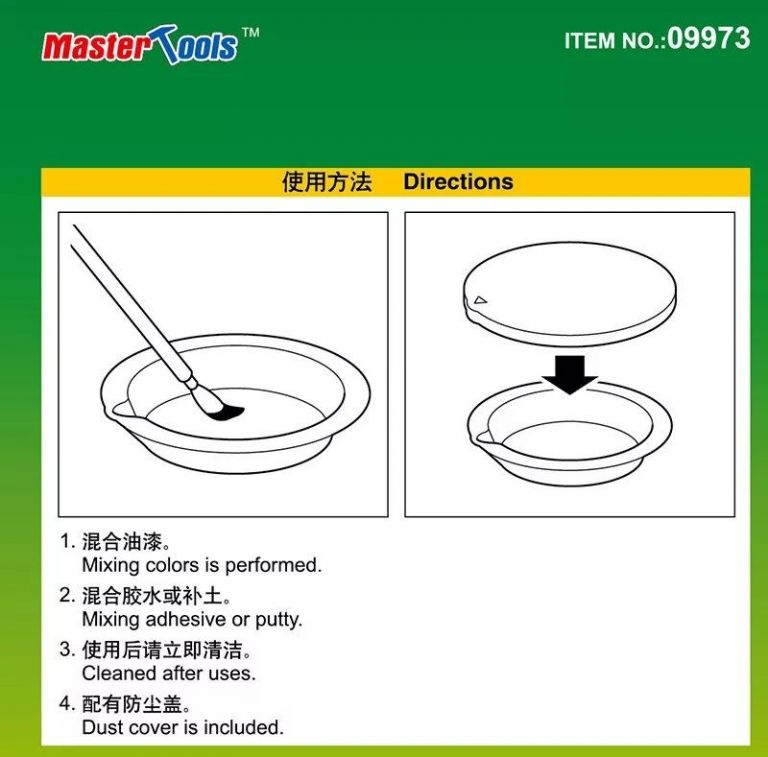 Paint Palette Basic Type w/Lid Master Hobby Tool