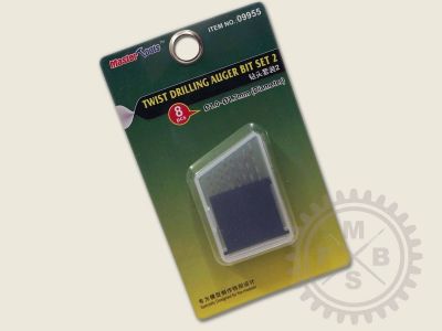 Master Tools Twist Drilling Auger Bit Set 2 1.0-1.7mm Master Hobby Tools