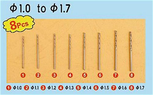 Master Tools Twist Drilling Auger Bit Set 2 1.0-1.7mm Master Hobby Tools