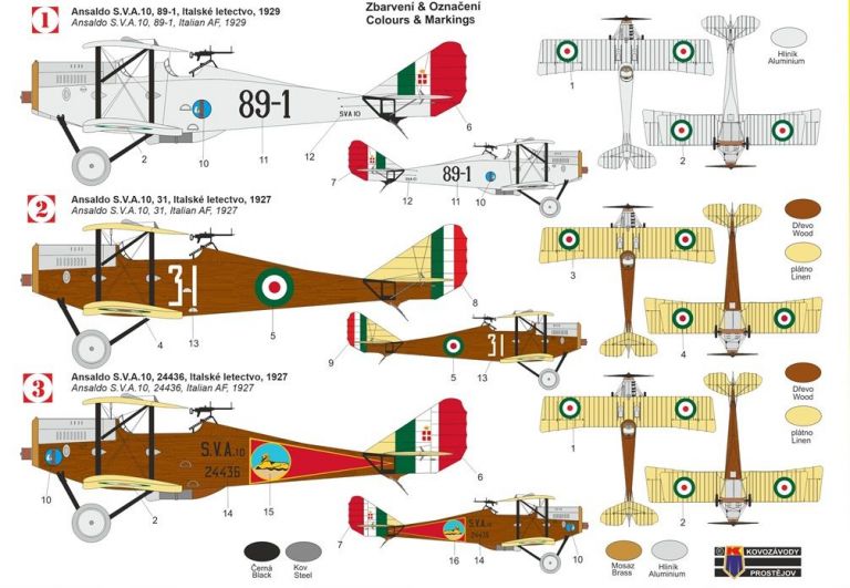 Ansaldo S.V.A.10 "Italian Services" KP Model