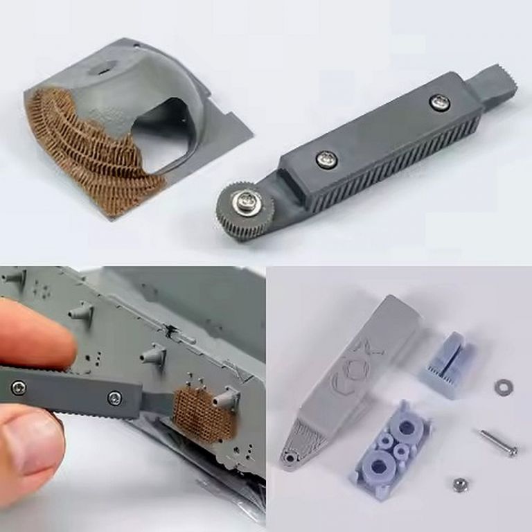 Anti-magnetic armor (Zimmerit) texturing tools