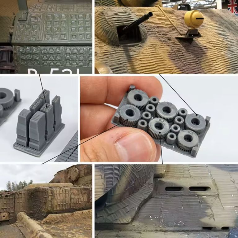 Anti-magnetic armor (Zimmerit) texturing tools
