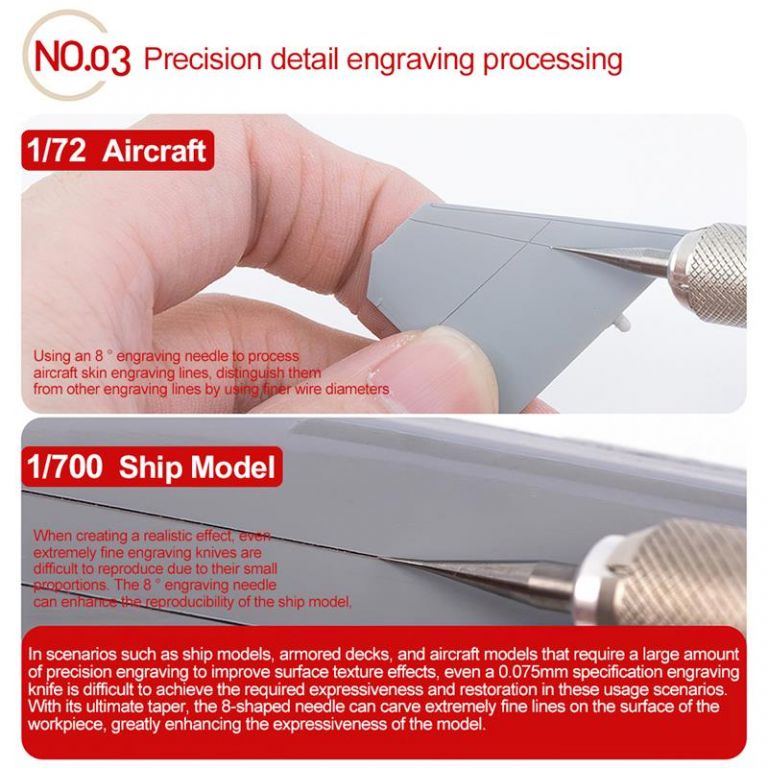 Engraving / Scribing Tool for Scale Models - Type B
