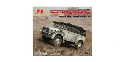 Horch 108 Typ 40 Soft Top WWII German Personnel Car ICM