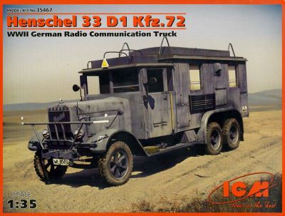 Henschel 33 D1 WWII German Radio Communication Truck ICM
