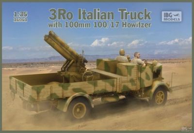 3Ro Italian Truck with 100mm 100/17 Howitzer IBG MODELS