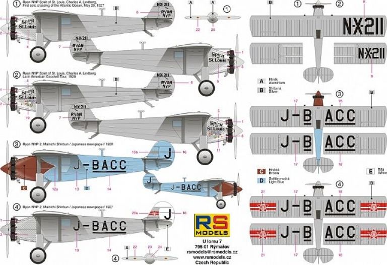 Ryan NIP "Spirit of S.Louis" RS MODEL