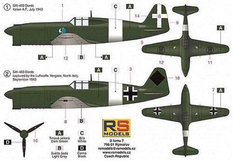 SAI-Ambrosini 403 Dardo RS MODEL