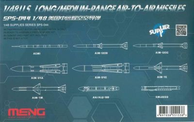 U.S. Long/Medium-Range Air-To-Air Missiles Meng Model