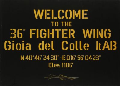 Welcome to the 36th Fighter Wing Gioia del Colle SEGNI & PAROLE