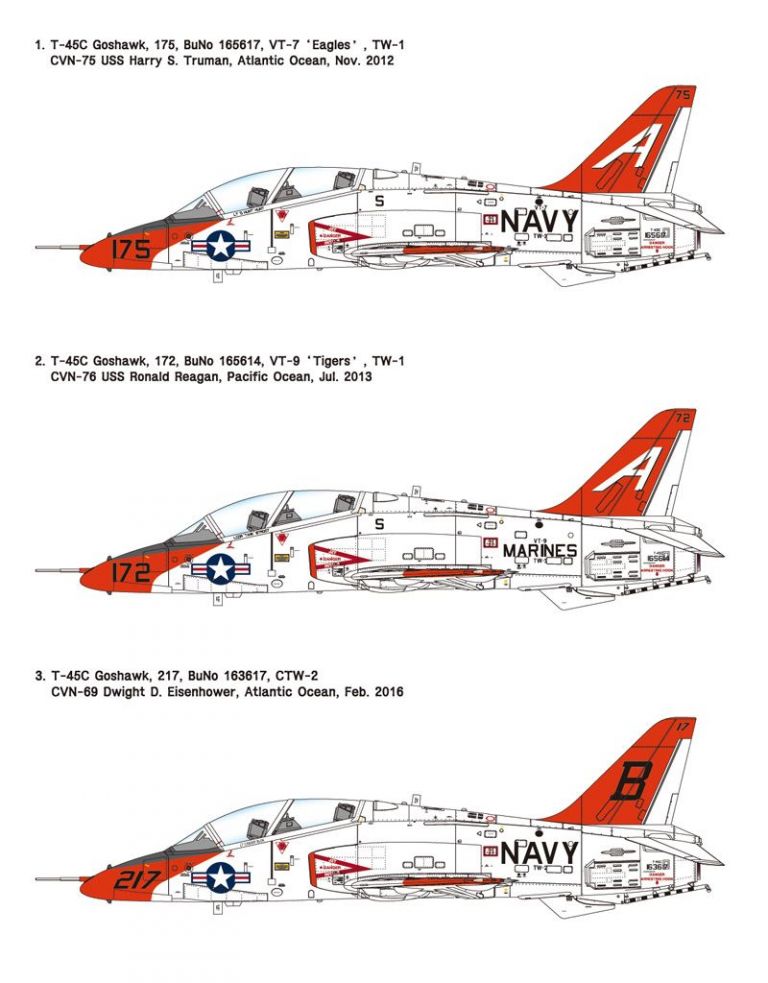 T-45C Goshawk US Navy Jet Trainer WOLFPACK