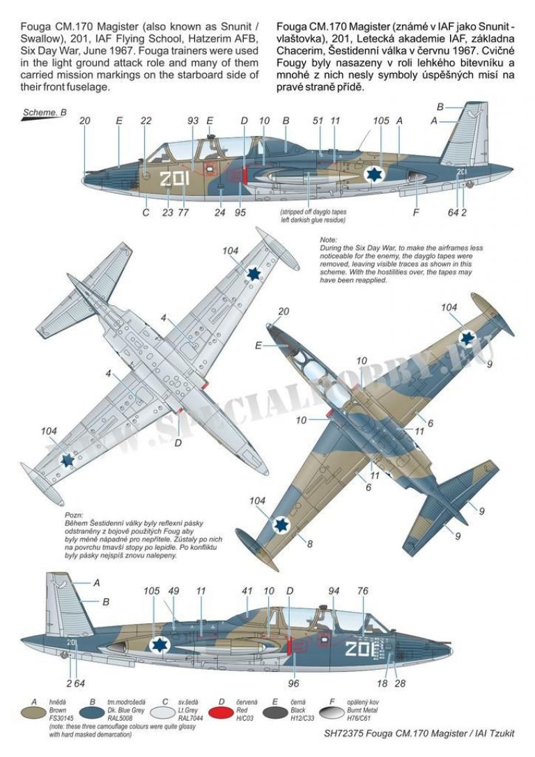 Fouga CM.170 Magister/ IAI Tzukit 'IAF'