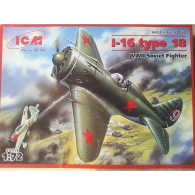 I-16 type 18 WWII Soviet Fighter ICM