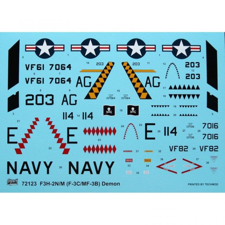 Mc DONNELL F-3H 2M/N F-3CMF-3B DEMON