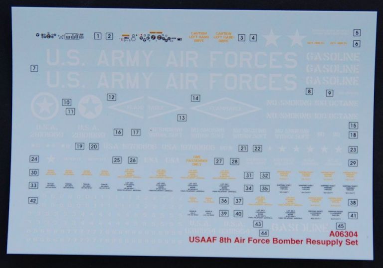WWII USAAF Bomber re-supply set