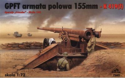 155 mm Field Gun GPFT K419(f) in German service RPM