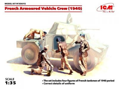 French Armoured Vehicle Crew (1940) ICM