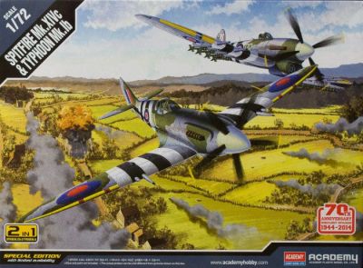 Spitfire Mk.XIVc & Typhoon Mk.Ib ACADEMY
