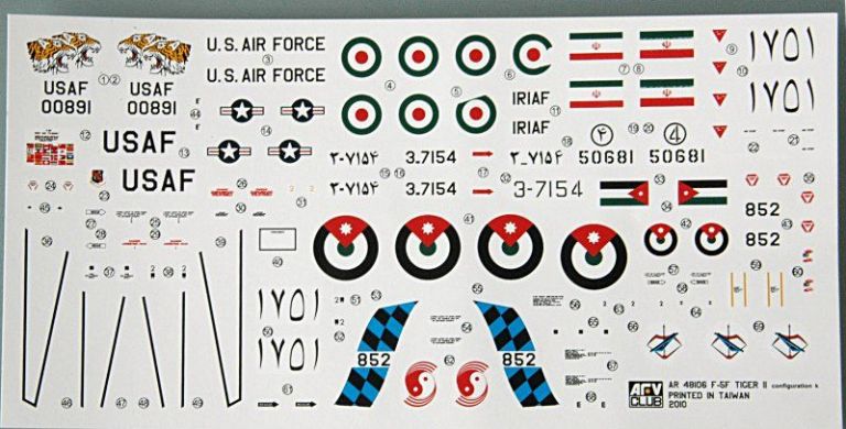 F-5F U.S. Air Force  two seater Tactical combat Fighter/trainer