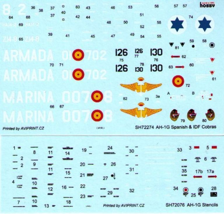 AH-1G Cobra "Spanish & IDF Cobras" SPECIAL HOBBY