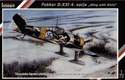 Fokker D.XXI 4. sarja "Wing with Slots" SPECIAL HOBBY