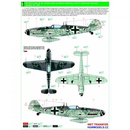 Messerschmitt Bf109G-14(AS) "BODENPLATTE" HGW MODELS