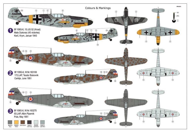 Messerschmitt Bf-109G-6 "Balkan Eagles" AZ Model